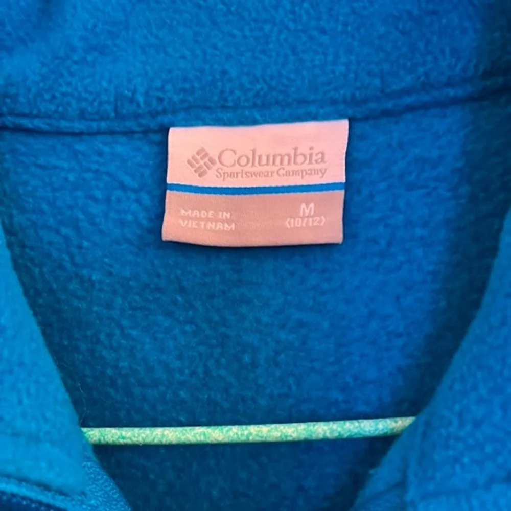 Columbia kids blue fleece jacket in size medium 10-12